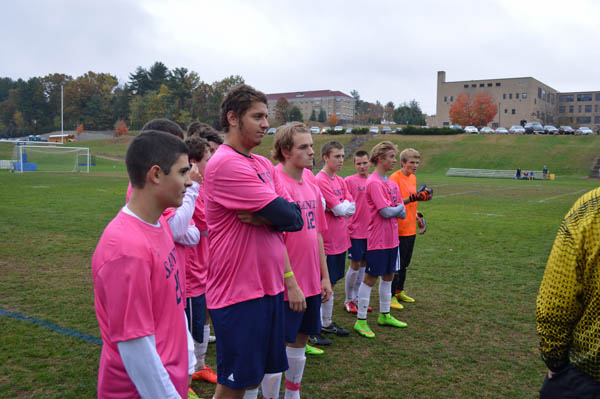 2014 St. Thomas Soccer Pink Game vs Manchester West
