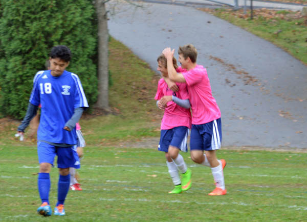 2014 St. Thomas Soccer Pink Game vs Manchester West