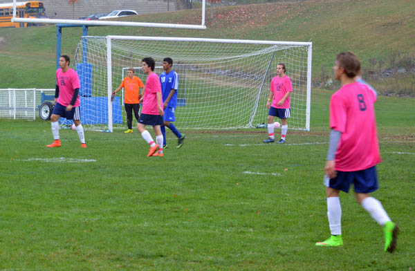 2014 St. Thomas Soccer Pink Game vs Manchester West