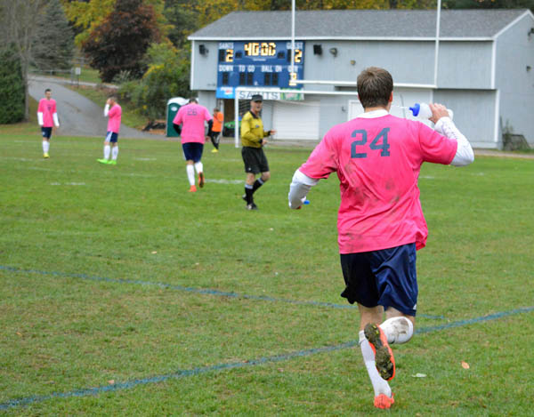 2014 St. Thomas Soccer Pink Game vs Manchester West