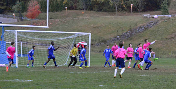 2014 St. Thomas Soccer Pink Game vs Manchester West