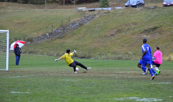 2014 St. Thomas Soccer Pink Game vs Manchester West