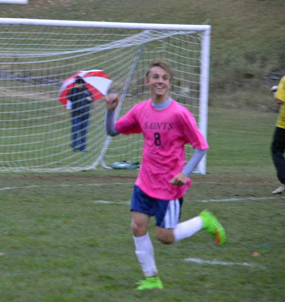 2014 St. Thomas Soccer Pink Game vs Manchester West