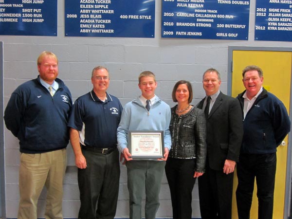NSCAA Senior Excellence Award TJ Tetreault