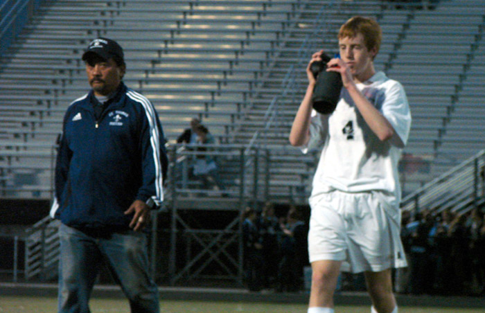 St. Thomas soccer Coach Salvacion & Mike Fort in State Semi Finals
