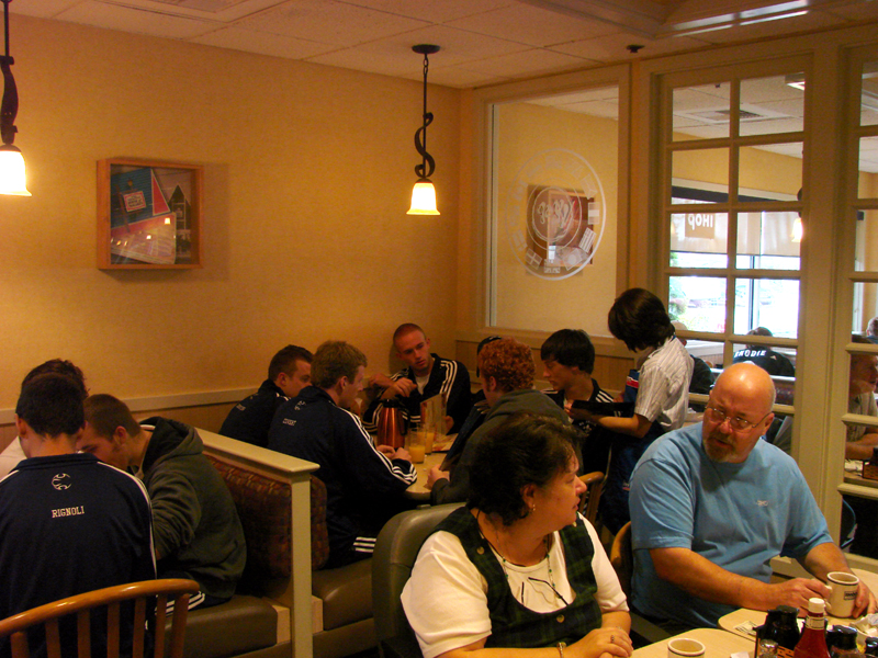 St. Thomas Soccer team breakfast @ IHOP