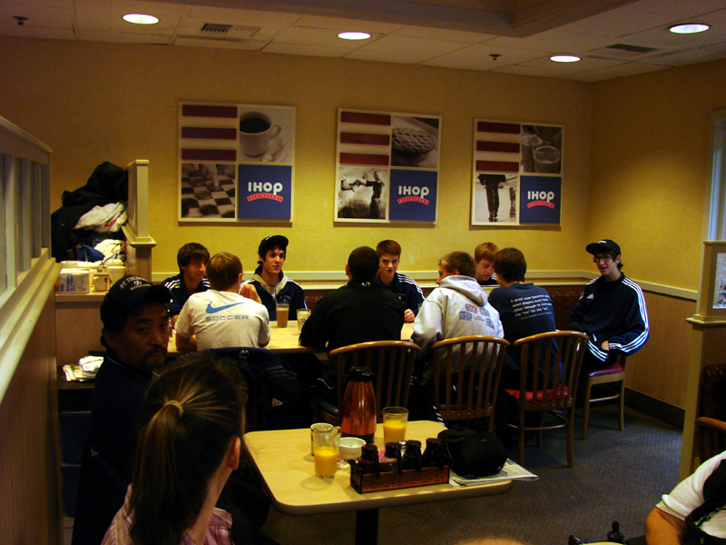 St. Thomas Soccer team breakfast @ IHOP