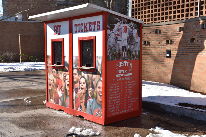 BU Nickerson field ticket Booths
