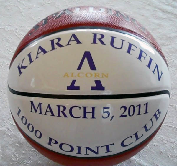 Custom Painted Basketball by Sign Design & Sales