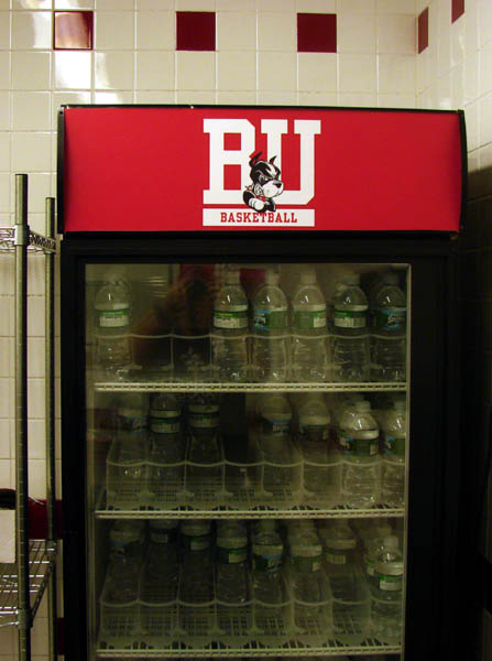 BU Men's Basketball Locker room cooler