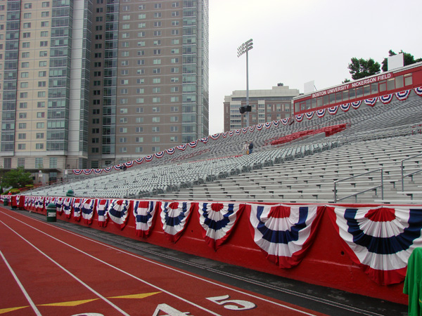 SD&S BU Bunting install at Nickerson Field