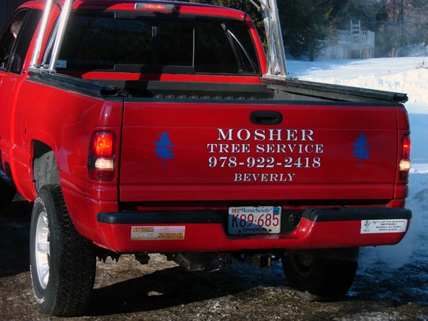 Mosher Tree pick up truck graphics