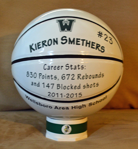 Custom Painted Basketballs for Bowdoin College by Sign Design & Sales
