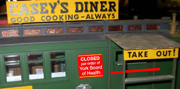 Casey's Diner Closed by York Board of Health