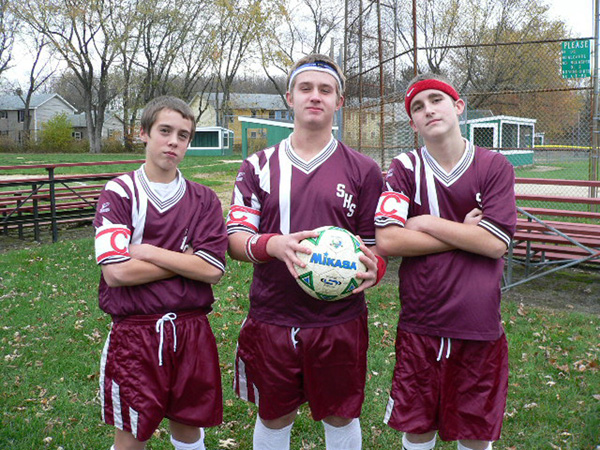 Ross with Doug and Kenny as Captains of SHS Soccer