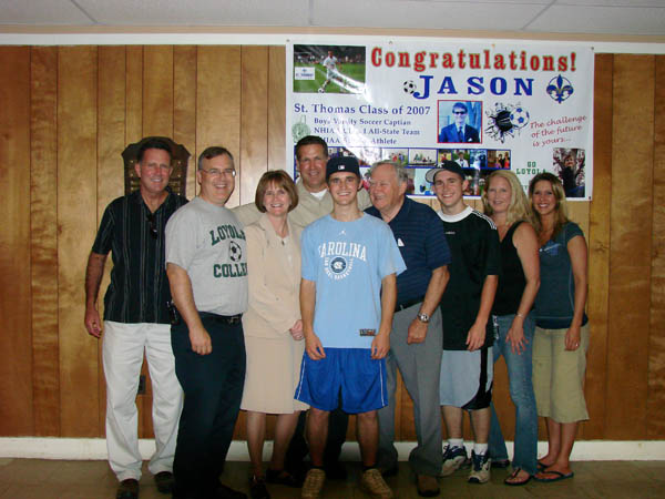 Peterson Family at Jasons Graduation