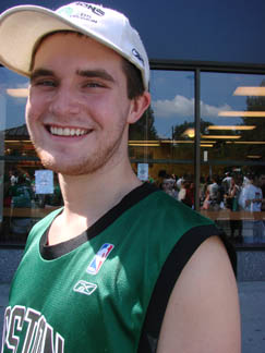 Jason Suleski at Celtics Parade