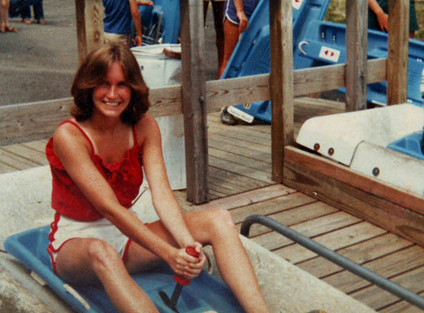 Noreen Peterson on the Alpine Slide