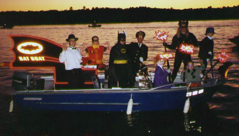 July 4th boat parade - the bat boat